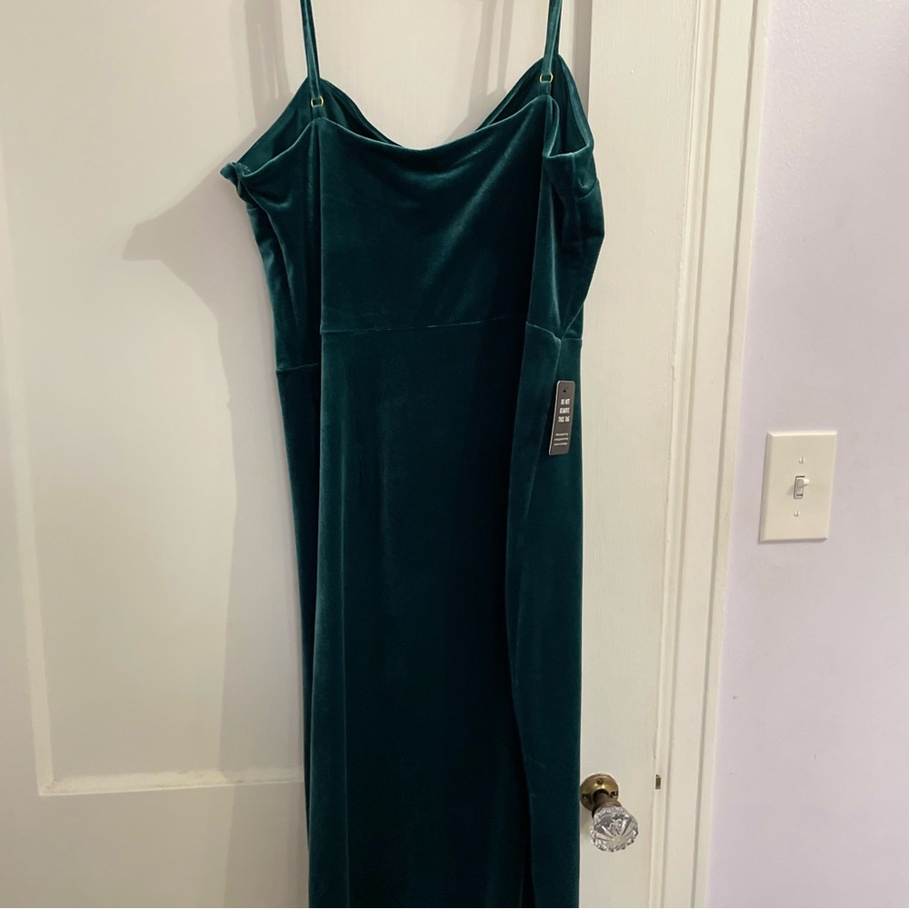 Express velvet slip dress size L
